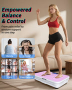 Shake Plate Vibration Exercise Machine for Lymphatic Drainage Massager & Weight Loss, 400 lbs Capacity Whole Body Vibrating Plat