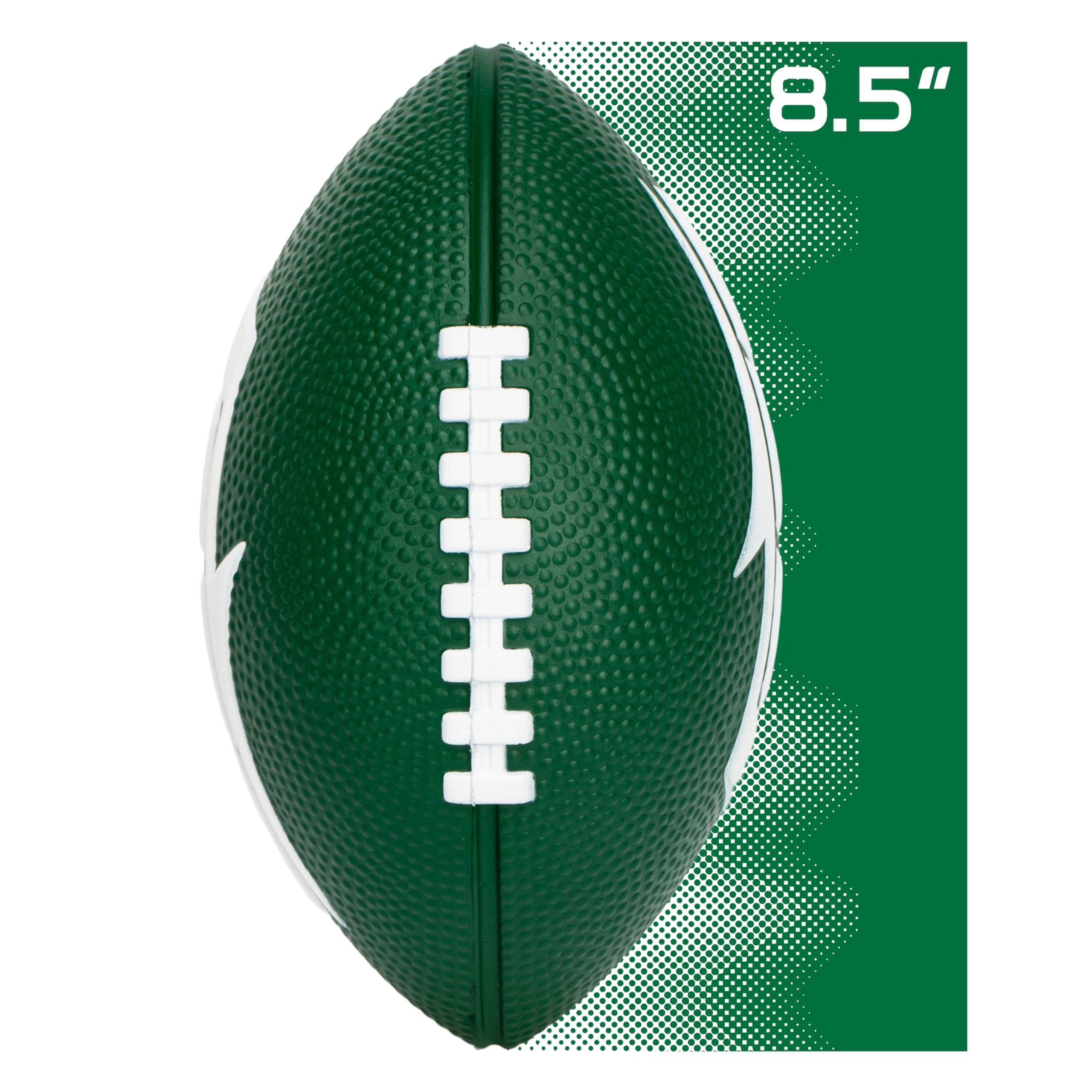 Franklin Sports Nfl New York Jets Football - Kids Foam Football - Soft Football - Mini Size - Perfect For Gameday - 8.5'' 3D Log