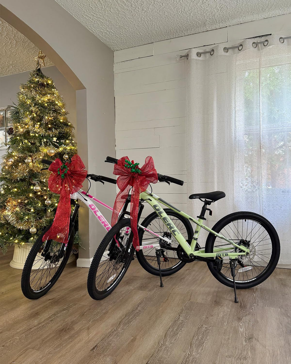 Glerc 24 Inch Kids Bike, Kids Mountain Bike for Boys and Girls Ages 6-10, 21-Speed Skyline Bicycle with Front Suspension and Dis