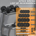 Kiss Gold Adjustable Dumbbell Set, 66 Lbs Weights Dumbbells Sets, Solid Cast-Iron Core Free Weight Set For Home Gym, Barbell Wei
