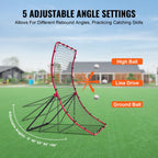 Vevor Baseball And Softball Rebounder Net 4X5.5 Ft Pitchback All Angle Fielding