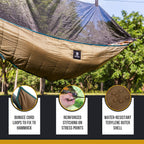 Onetigris Hideout Hammock Underquilt, Full Length Lightweight 4 Season Hammock Gear Underquilt For Hammock Camping Hiking Backpa