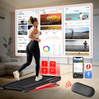 Sperax Walking Vibration Pad with Manual Incline,4-in-1 Under Desk Treadmill with APP Vibration Machine, Suitable for Home and O