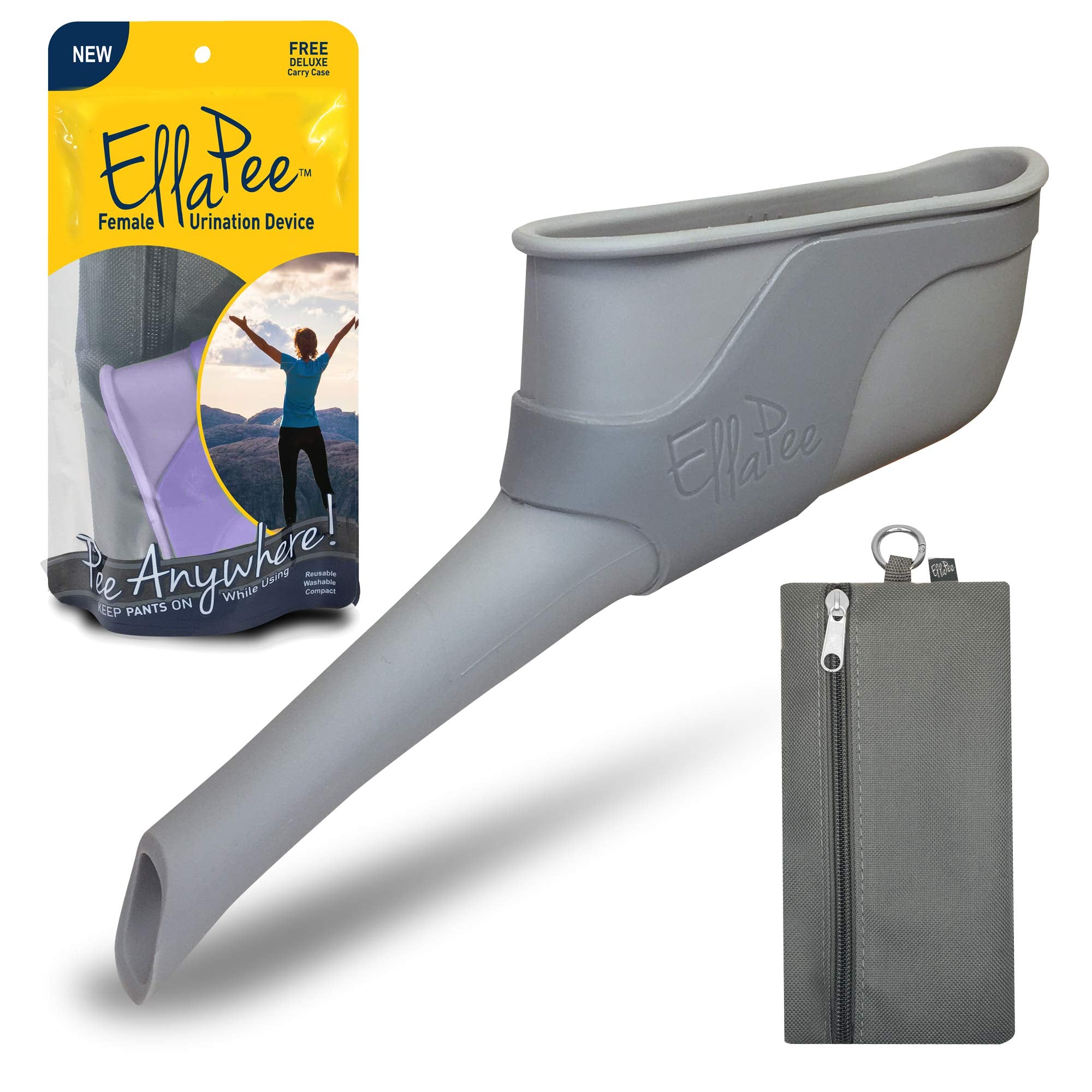 Ellapee Womens Urinal Funnel Female Urination Device For Women, Camping Accessories, Hiking, Outdoor Activities & More With Medi