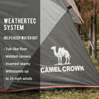 Camel Crown Tents For Camping 6 Person Tent Waterproof Easy Setup Backpacking Tents