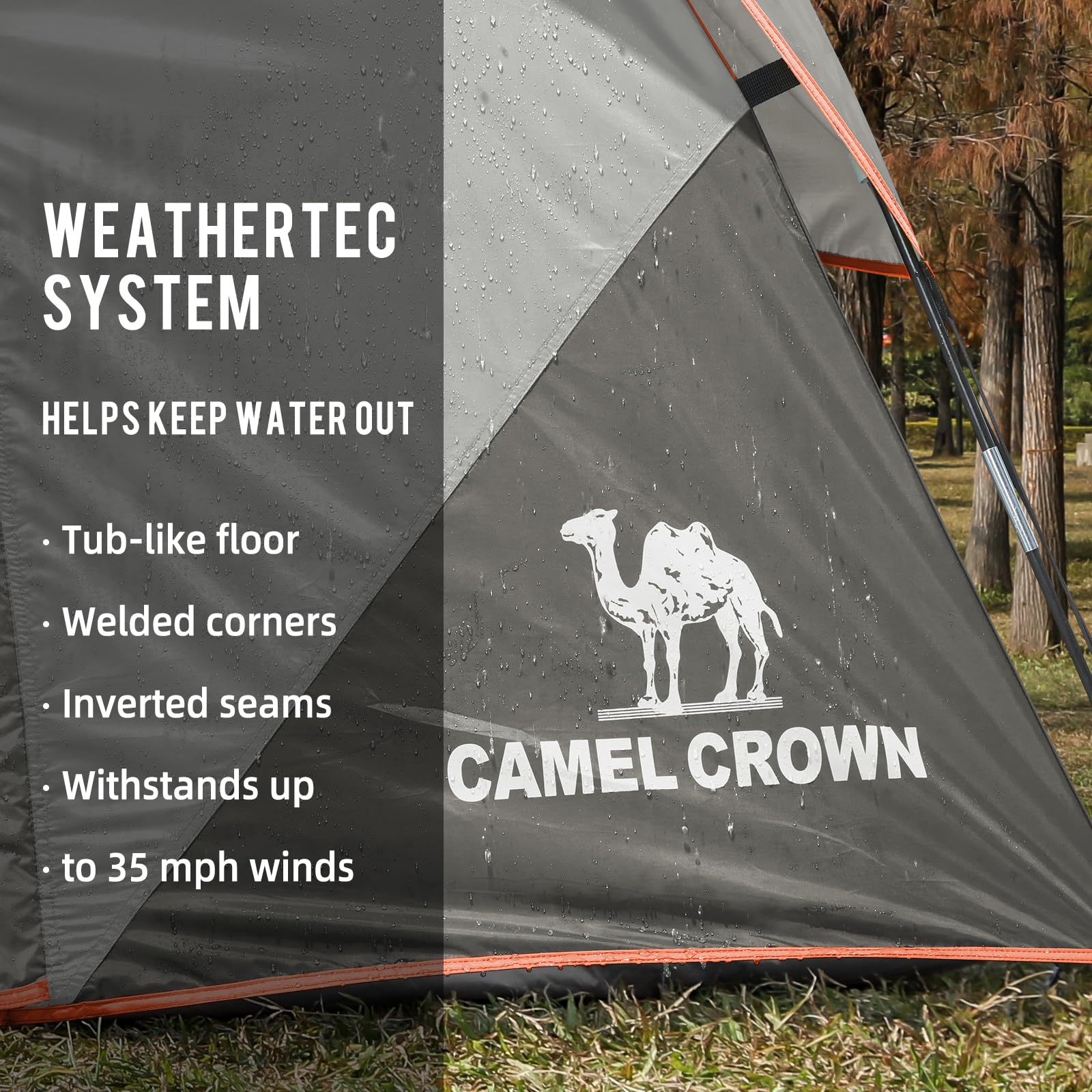 Camel Crown Tents For Camping 6 Person Tent Waterproof Easy Setup Backpacking Tents