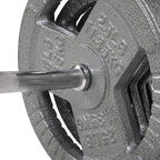 Signature Fitness 5Ft Stardard Barbell With Star Locks, Chrome