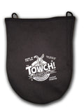 Towch Disc Golf Towel Pouch - 3 to 5 Disc Bag - Choice of 11 Colors - (Basic Black)