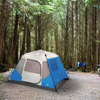 Outbound Quickcamp 6 Person 3 Season Lightweight Cabin Style Tent With A Heavy Duty 600 Mm Coated Rainfly, Front Canopy, And Car