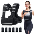 ZELUS Weighted Vest for Women Men, 4-10lb/11-20lb/20-32lb Curve-Fit Ergonomic Design Adjustable Workout Vest with 6 Iron Sand Ba