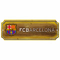 WinCraft Int'l Soccer Barcelona Football Club 6-by-17 Wood Traditional Sign