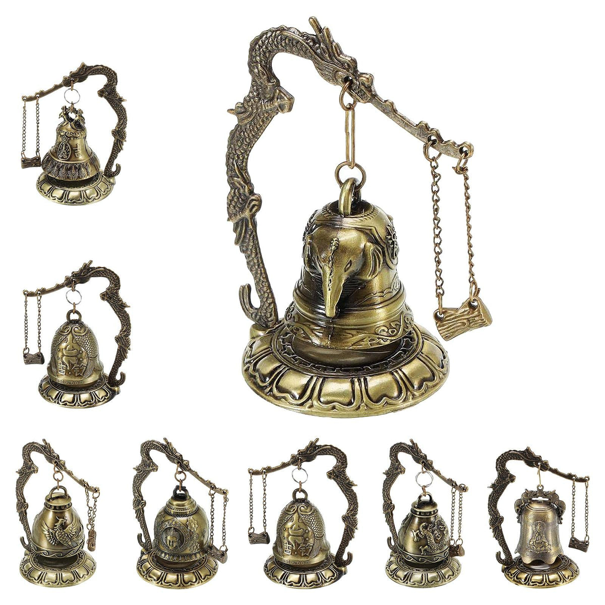 TOG Dragon Fengshui Bell Good Luck Bless for Home Desk Decor Buddha|Home & Kitchen| Home Decor| Figurines