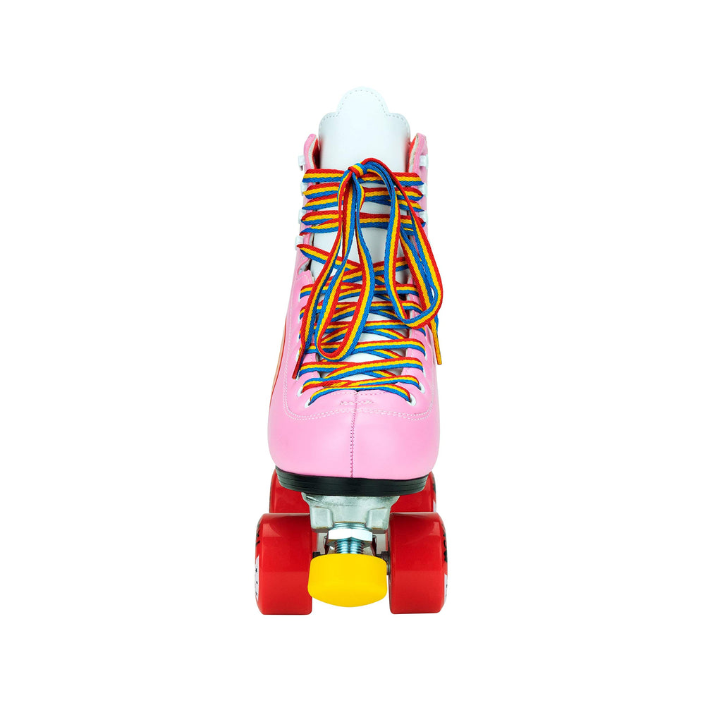 Moxi Skates - Rainbow Rider - Fun And Fashionable Womens Roller Skates | Pink Heart | Size 5
