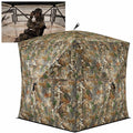 TIDEWE Hunting Blind See Through with Carrying Bag, 2-3 Person Pop Up Ground Blinds 270 Degree, Portable Durable Hunting Tent fo