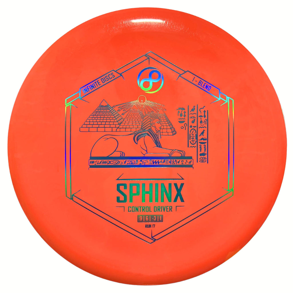 Infinite Discs Disc Golf Straight Beginner Driver I-Blend Sphinx (Blue, 173-175 Grams)