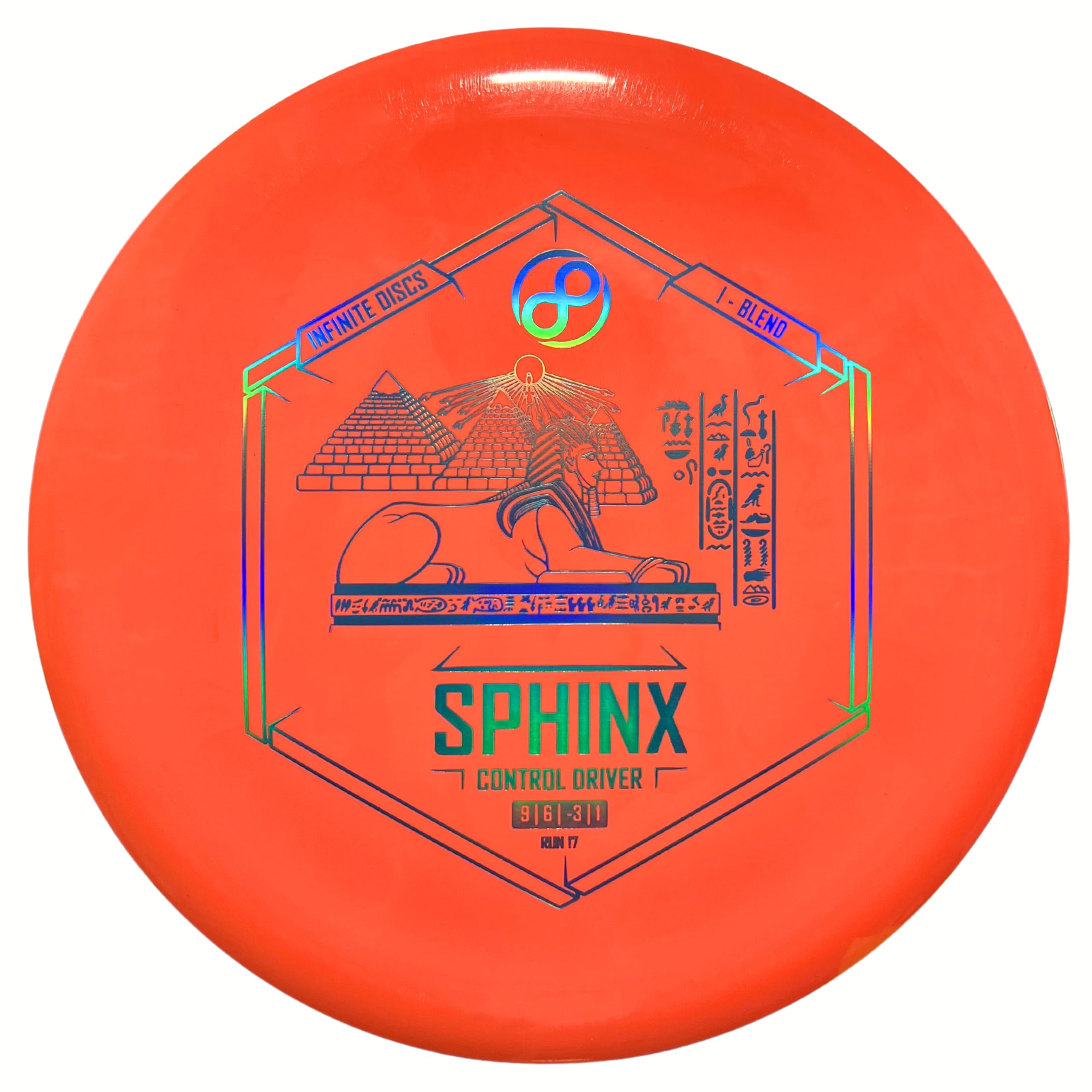 Infinite Discs Disc Golf Straight Beginner Driver I-Blend Sphinx (Blue, 173-175 Grams)