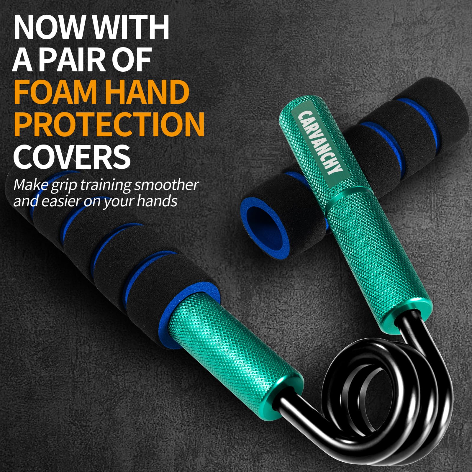 Carvanchy Grip Strength Trainer, 350Lb, Wrist Forearm Strengthener, Metal No Slip, Hand Grip Gripper Strengthener For Strength T