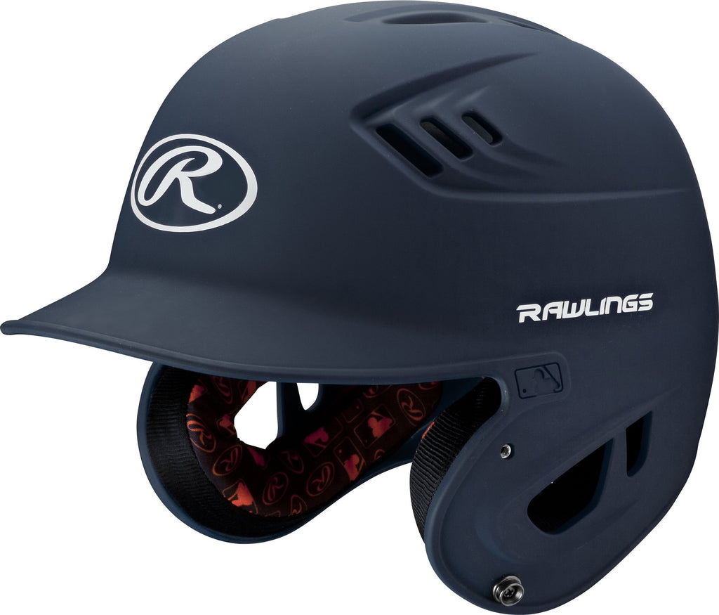 Rawlings R16 Velo Baseball Batting Helmet, Senior, Matte Navy