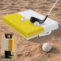 Shappy Golf Bunker Practice Mat Golf Simulator with Handle, Dual Sand Trap Trainer with Shallow & Deep Pit Simulation, 15.8  x 1