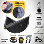 Elk Single Hammock With Tree Straps For Outdoor Camping, Hiking, Backpacking And Travel - Compact, Portable And Lightweight Para