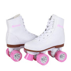 Chicago Girls Rink Roller Skate - White Youth Quad Skates - Size 4