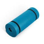 Cap High Density Exercise Mat With Strap, 74''X24''X1'' - Teal