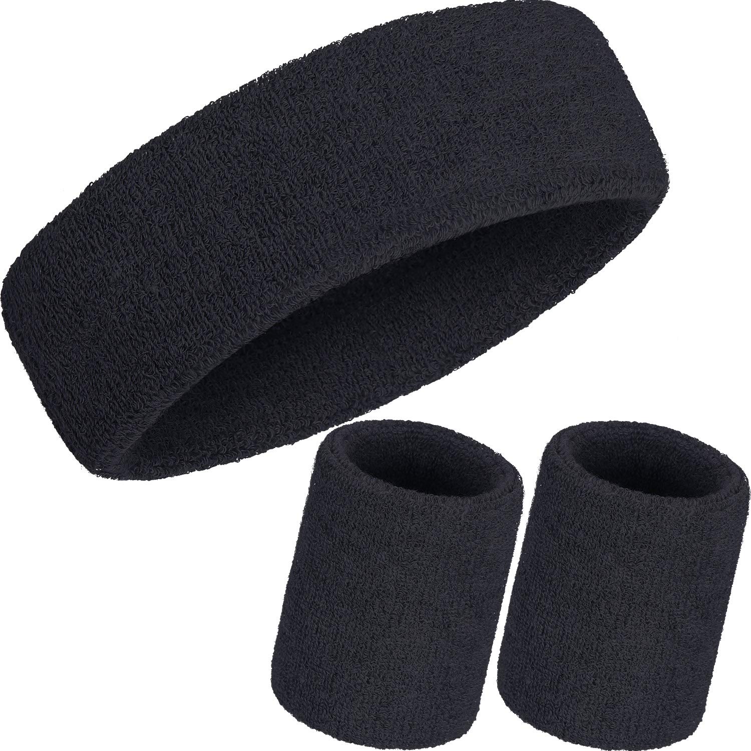 6 Pcs Neon Sweatbands Set Includes 2 Headband And 4 Wristbands Breathable Terry Cloth Athletic Bands For Gym Basketball Tennis Y