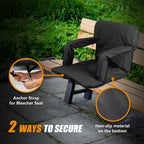 Nova Microdermabrasion Stadium Seats With Back Support And Cushion Bleacher Seat Chairs Stadium Seats For Bleachers Portable 2 P