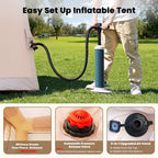 Inflatable Tents For Camping, Blow Up Tent For Camping Adults 4-6 People, Inflatable Hot Tent With Stove Jack & Ac Ports, Glampi