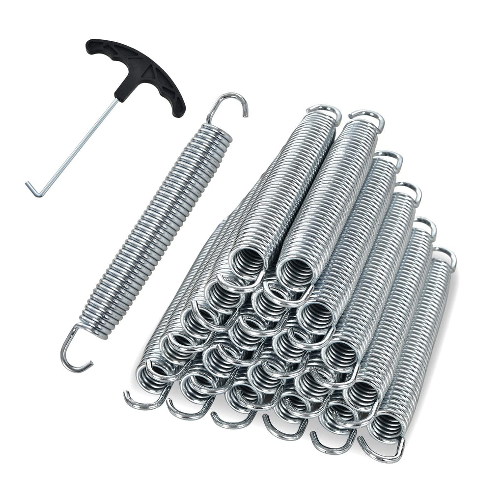 Giantex 7 Heavy-Duty Galvanized Trampoline Springs, Steel Wire Spring Replacement Kit, High Tensile Durable Trampoline Parts, Ea