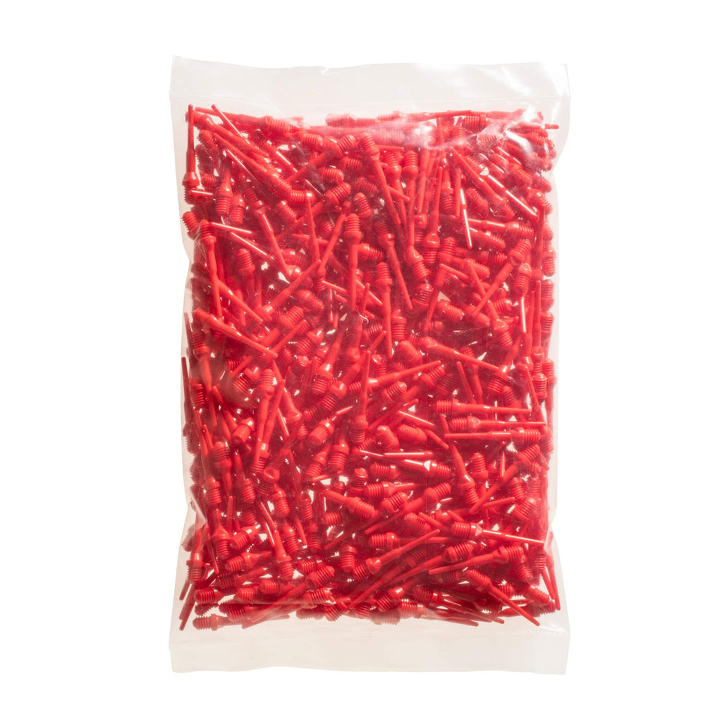 Viper Dart Accessory: Tufflex Ii 2Ba Thread Soft Tip Dart Points, Red, 500 Pack