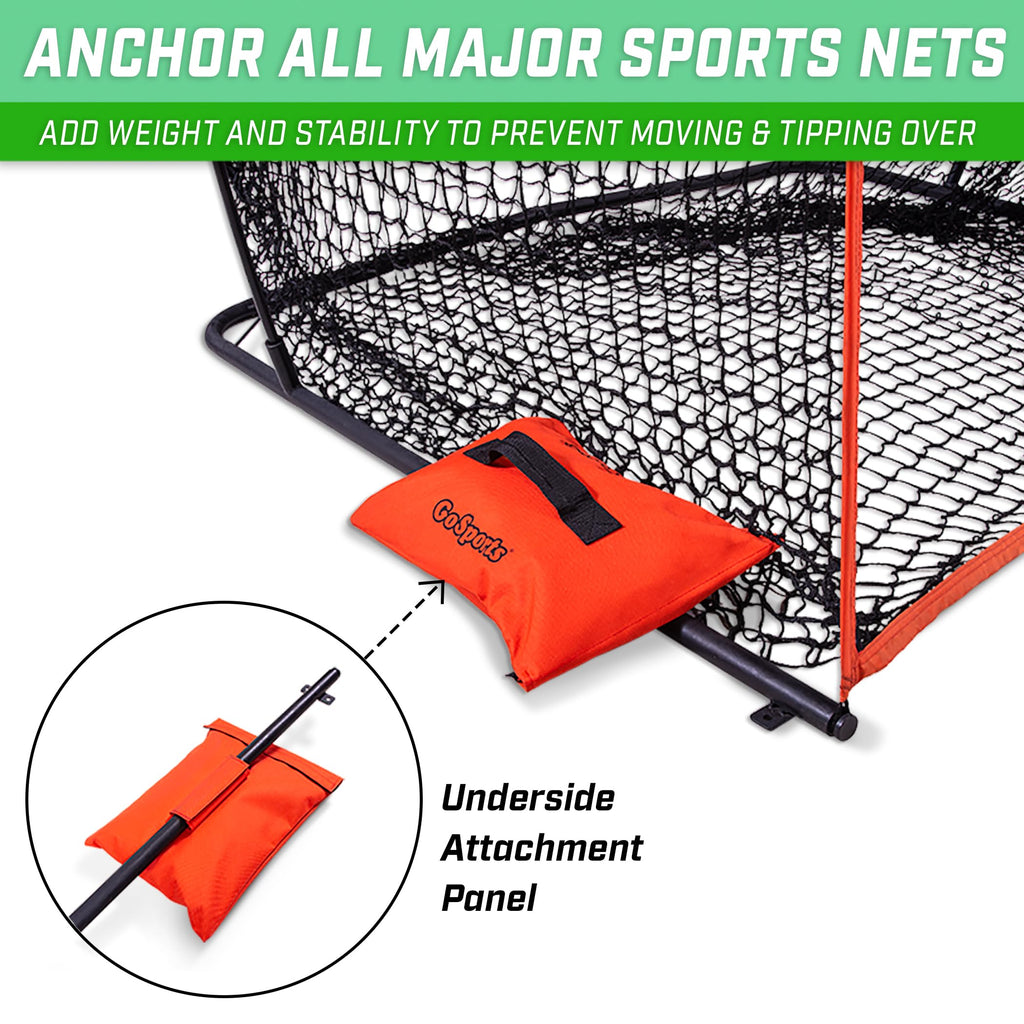 Gosports Sports Net Sandbags Set Of 4 Weighted Anchors For Baseball Nets, Soccer Goals, Golf Nets, Football Nets, Hockey Nets An