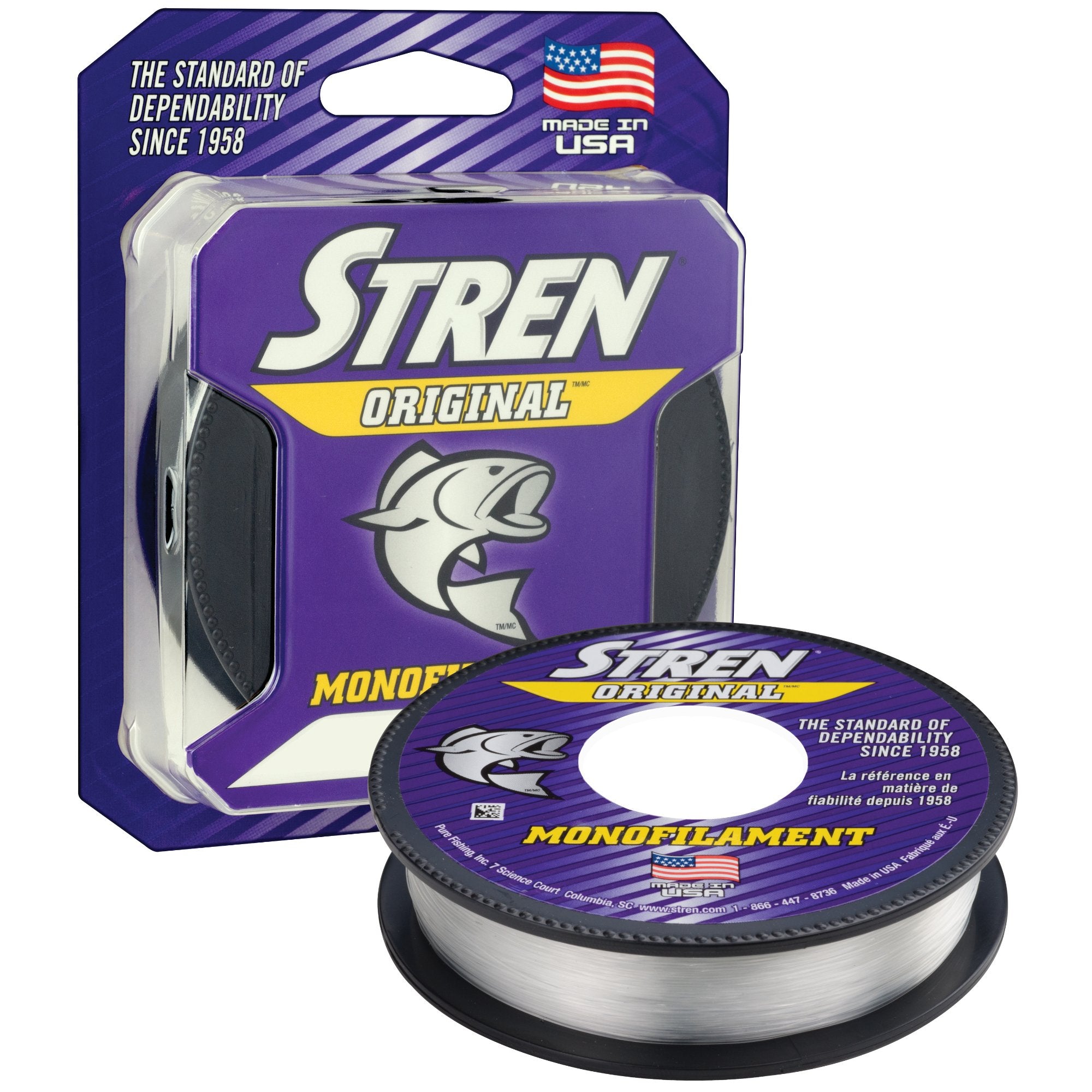 Stren Original, Clear, 8Lb | 3.6Kg Monofilament Fishing Line, Suitable For Freshwater Environments