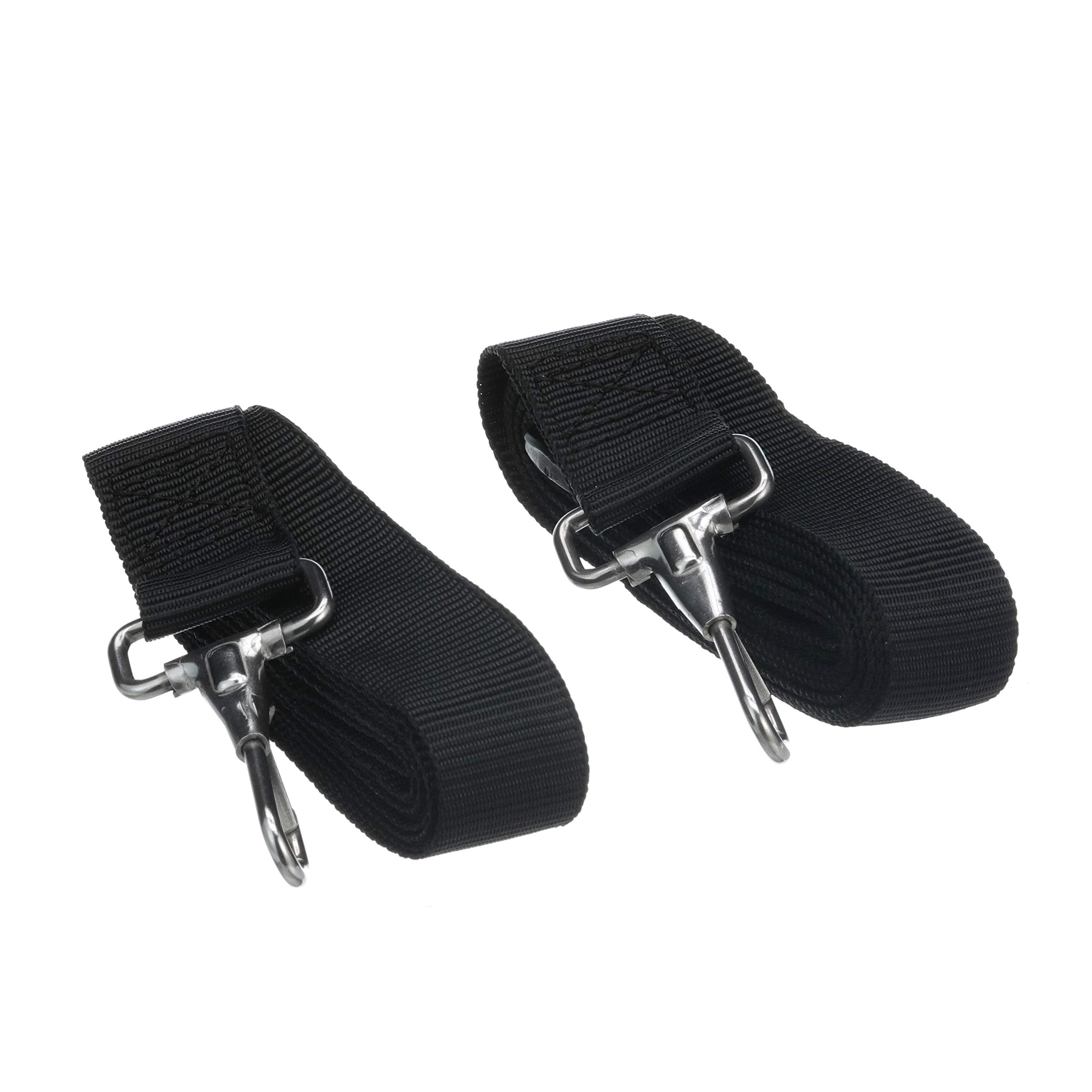 Seachoice 78811 Adjustable Bimini Top Straps With Snap Hooks, 96-Inch - Black