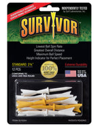 Greenkeepers Survivor Golf Standard Tee, 2 3/4''