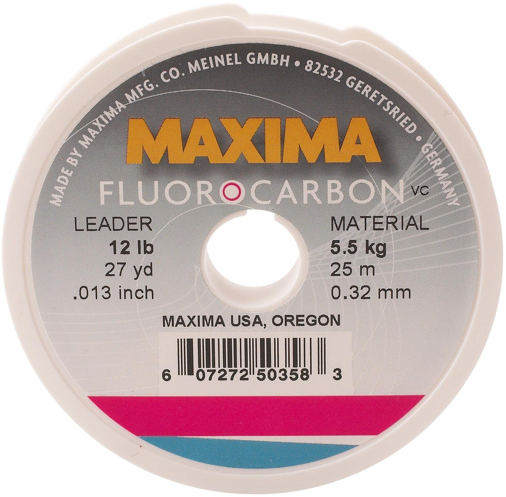 Maxima Fishing Line Leader Wheel, Fluorocarbon, 2-Pound, 27-Yard