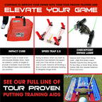 Eyeline Golf Patented Classic Putting Mirror Training Aid - Portable Putting Trainer For Games Drills. Mirror Size 9.25 X 17.5 I