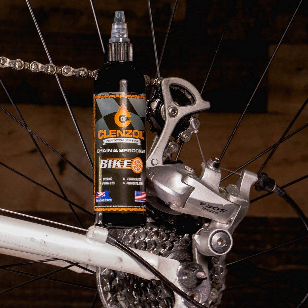 Clenzoil Chain & Sprocket Bike 4 Oz. Bottle | Cleaner Lubricant Protectant [Clp] | Bike Chain Cleaner + Chain Lube In One | Wet