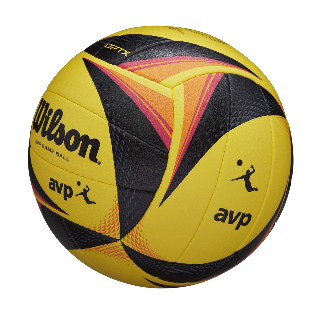Wilson Avp Optx Game Volleyball - Official Size, Yellowblack