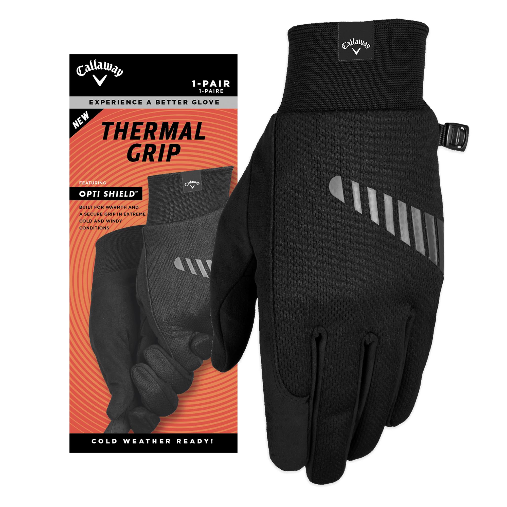 Callaway Golf Thermal Grip Gloves (2-Pack) (Cadet (Short Fingers), Large, 2019)