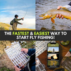 Ventures Fly Co. | Toe Dipper Starter Package | 13 Fly Fishing Accessories Complete Combo | Includes Rod, Reel, Line, Case, Flie