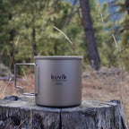 Kuvik 650Ml Titanium Pot - Ultralight And Compact Pot For Backpacking, Camping, And Survival