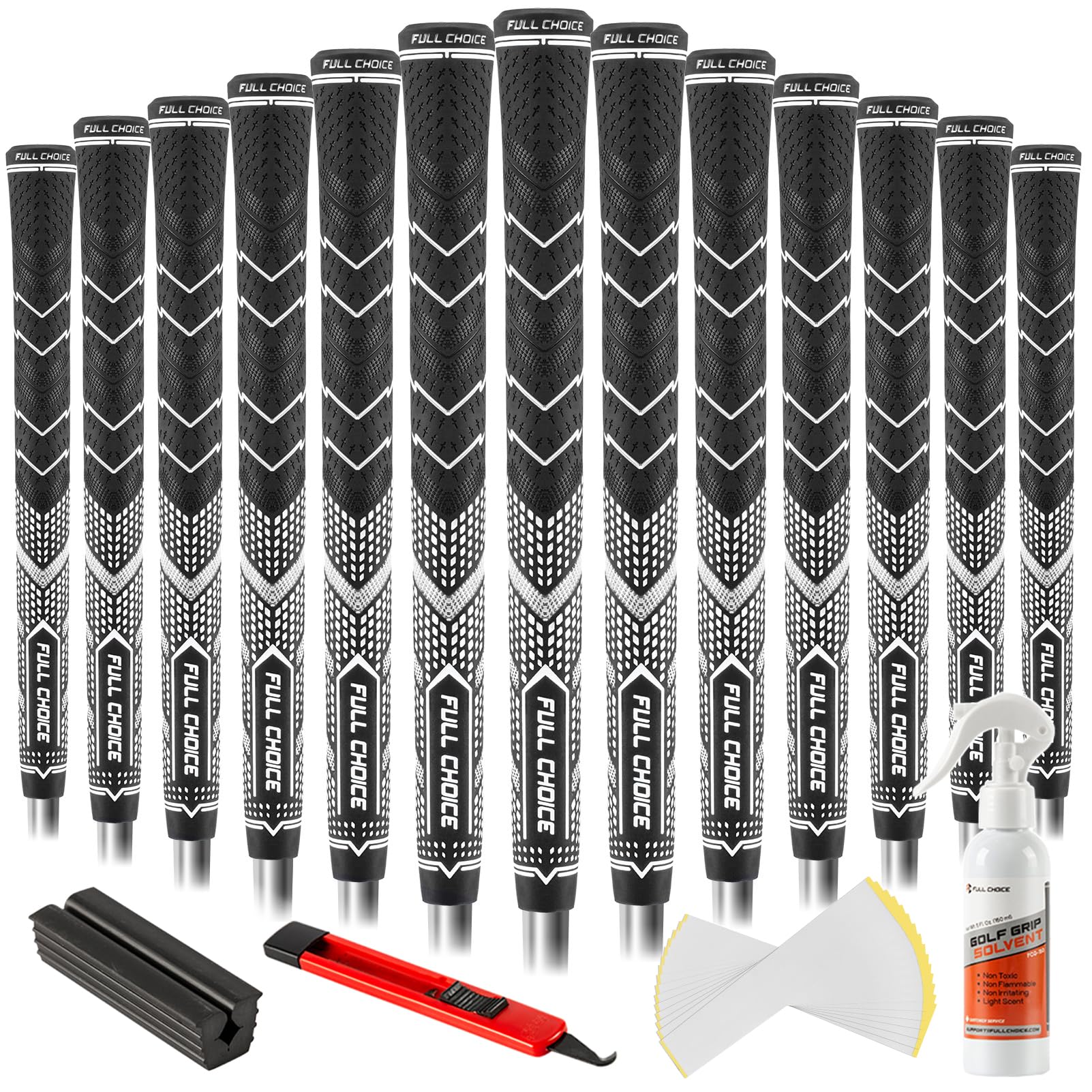 Rubber Golf Club Grips - Advanced Texture Control and High Feedback, Traction, & Non-Slip Design for All-Weather Firm Control, S