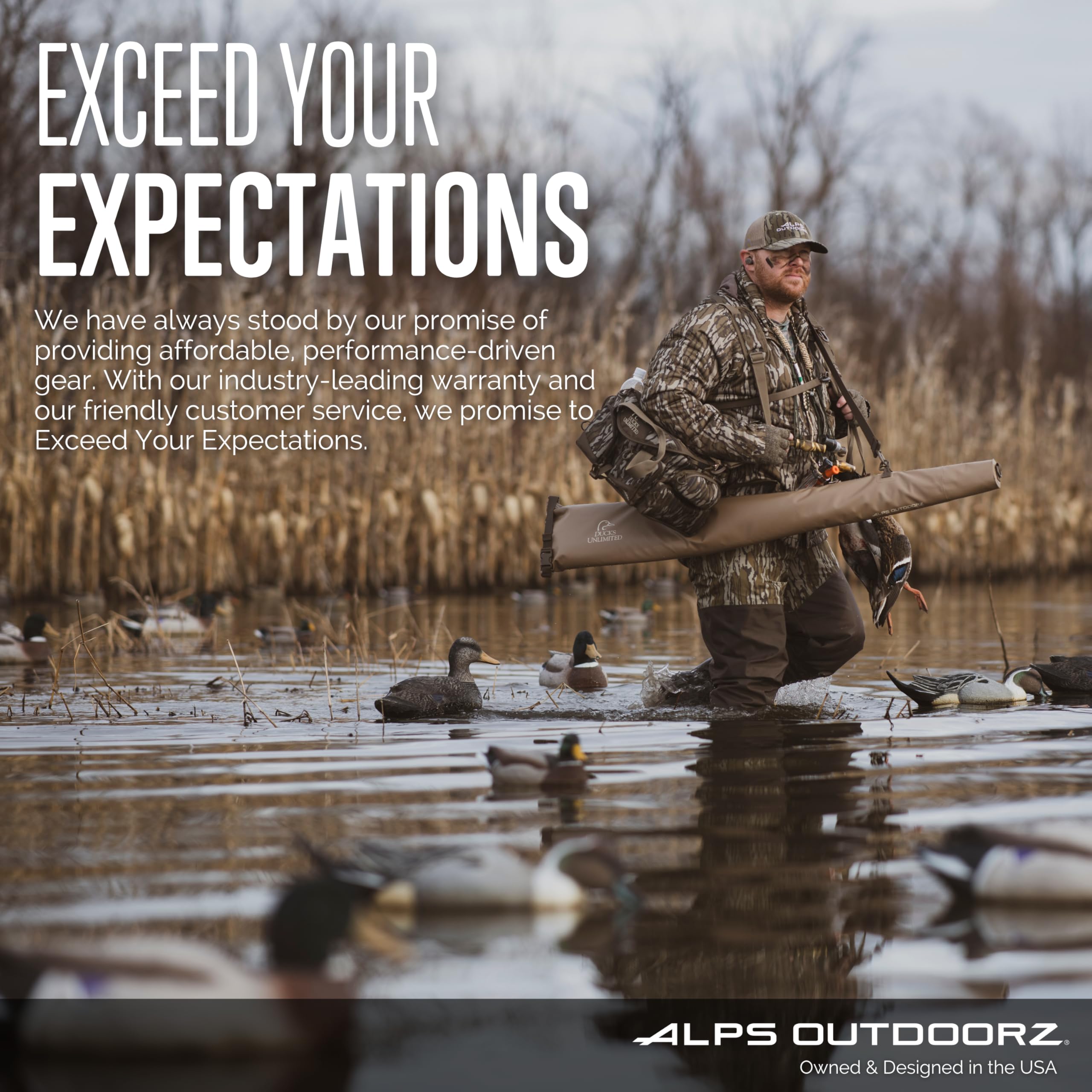 ALPS OutdoorZ Ducks Unlimited Floating Blind Bag - Mossy Oak Shadow Grass Habitat