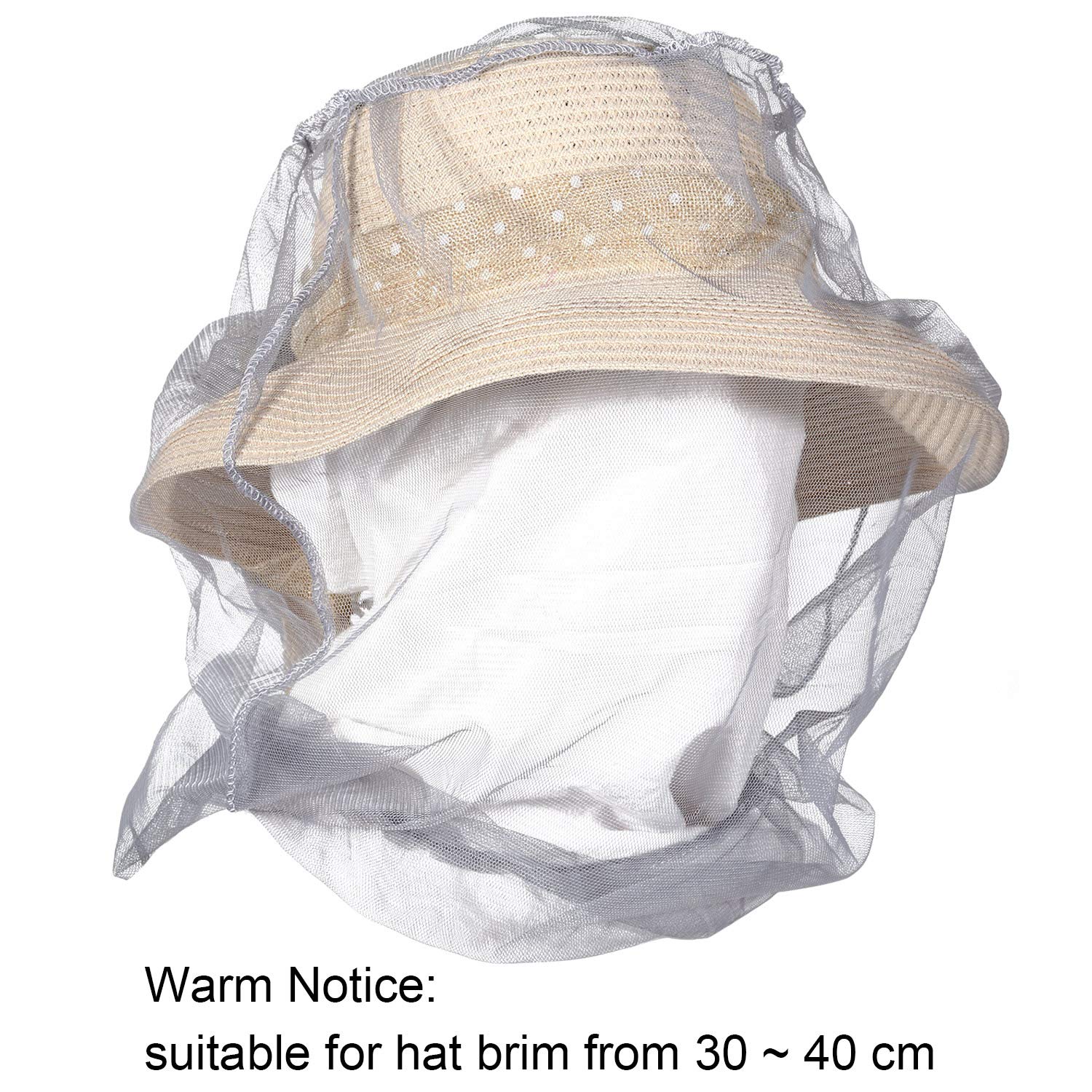 4 Pack Mosquito Net Mesh Face Neck Fly Netting Hood From Bugs Gnats No See Net For Outdoor Hiking Camping Climbing With Carry Ba