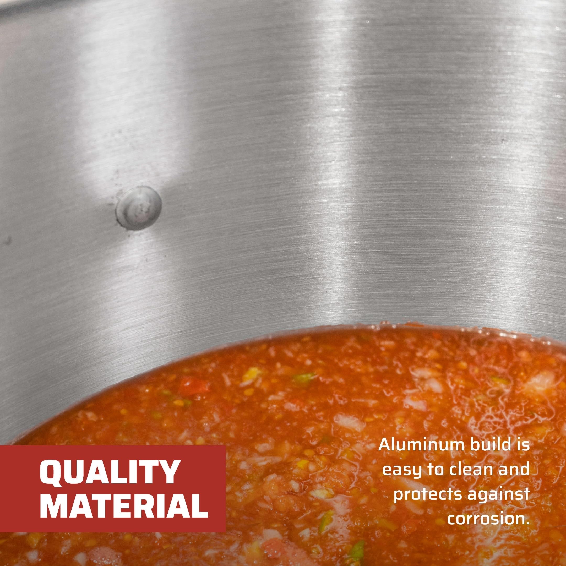 Camp Chef Aluminum Pot & Basket - Includes Lid, Basket & Removal Hook - Perfect For Boiling, Simmering & Steaming - Easy-To-Clea