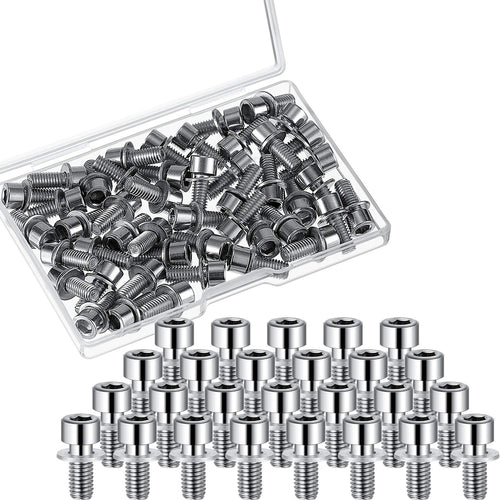 40 Pieces M5 Hex Bolt Socket Tapping Screw Bolts Water Bottle Cage Bolts With Washers For Bike Water Bottle Cage Holder Bracket 