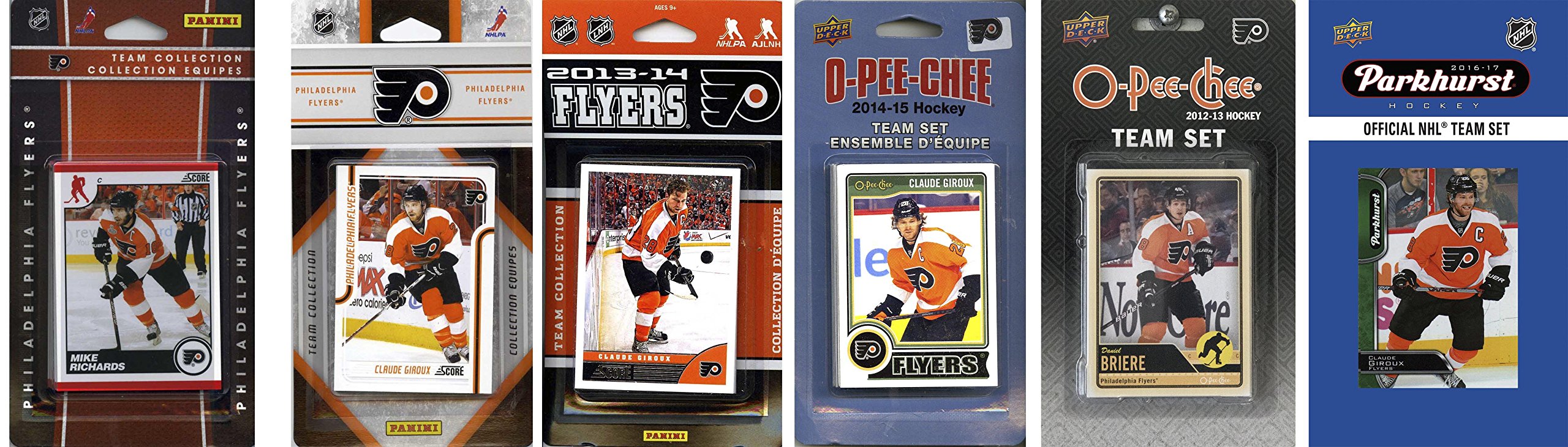Nhl Philadelphia Flyers 6 Different Licensed Trading Card Team Sets
