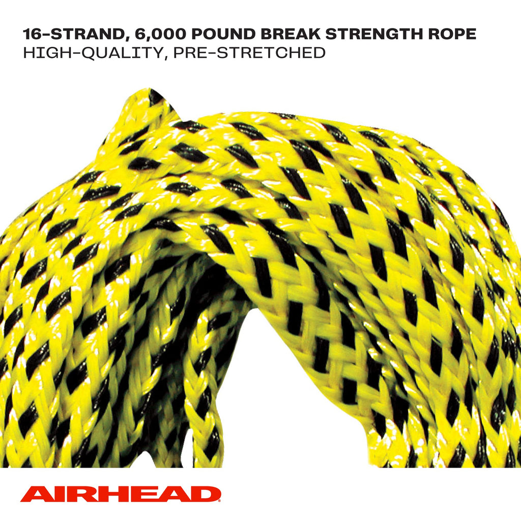 Airhead Tow Rope For 1-6 Rider Towable Tubes, 1 Section, 60-Feet