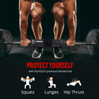 Cushioned Barbell Pad For Lunges And Hip Thrusts - Protects Neck And Shoulders During Barbell Training
